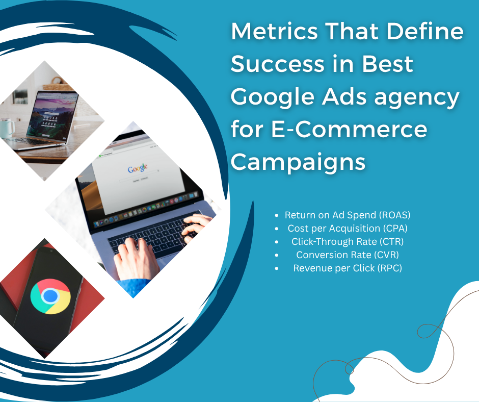 Metrics that define success in Best Google Ads agency for E-Commerce campaigns with laptops and Google interface